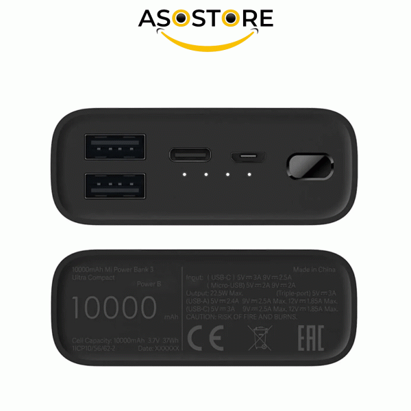 پاوربانک شیائومی مدل Mi Power Bank 3 Ultra ظرفیت 10000 میلی آمپر ساعت - تصویر 2