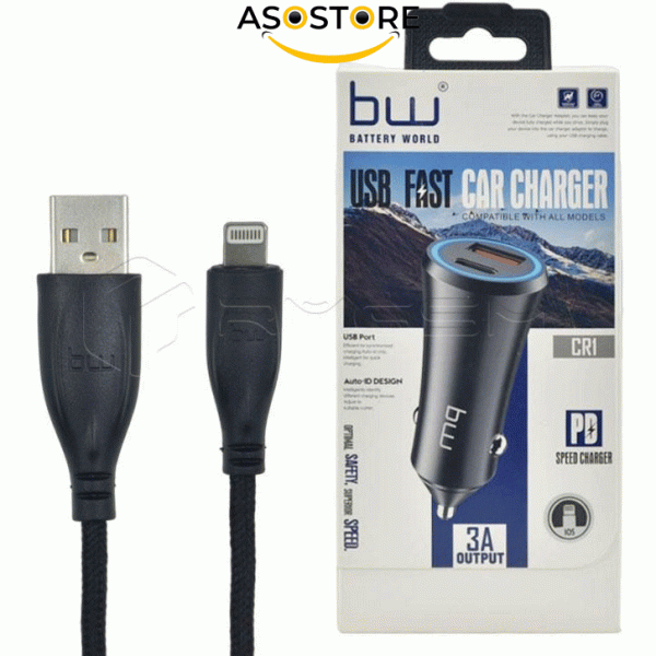 شارژر فندکی bw مدل BW-CR1 تایپ سی