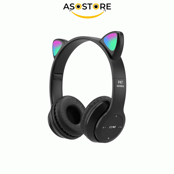 هدفون بلوتوثی مدل گربه ای p47m - تصویر 2