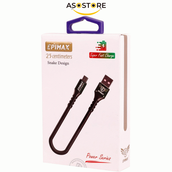کابل شارژر USB به microUSB اپی مکس مدل EC - 49 طول 0.25 متر