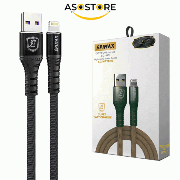 کابل شارژر USB به لایتنینگ اپی مکس مدل EC-03 طول 1.2 متر - تصویر 2