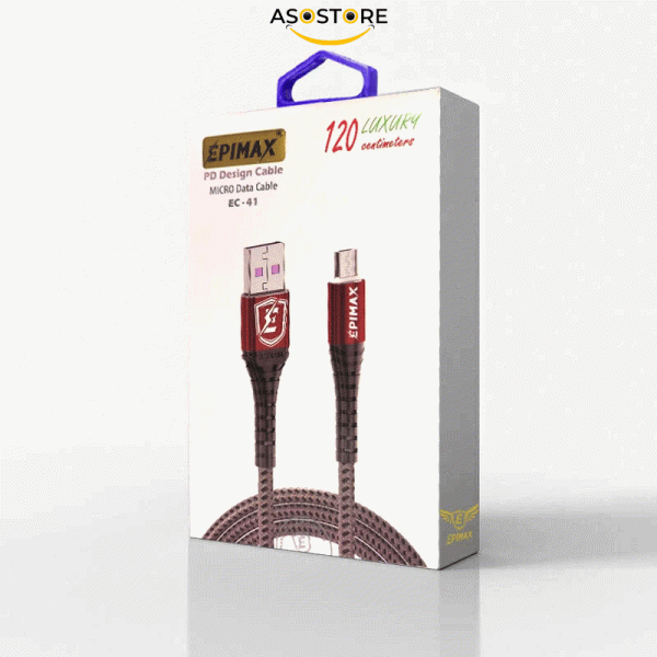 کابل شارژر USB به MicroUSB اپیمکس مدل EC-41 طول 1.2 متر