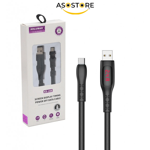 کابل-تایپ-سی-type-c-فلت-طول-1-متر-کلومن-koluman-مدل-kd-l68