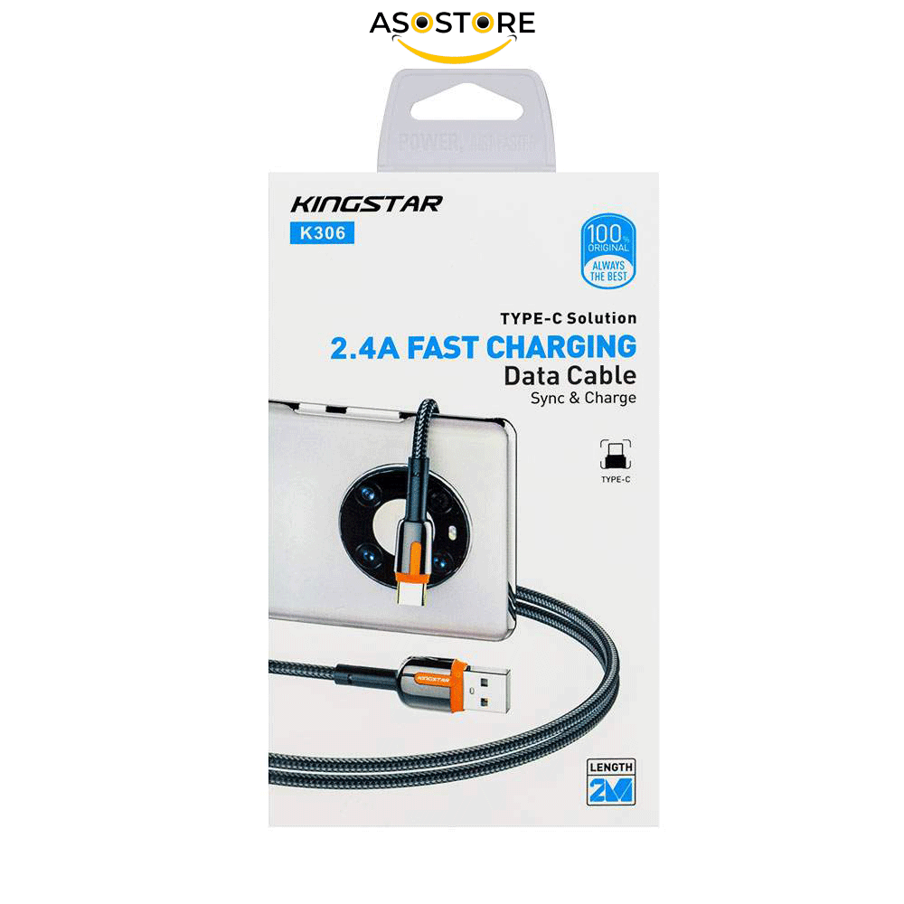 کابل-تایپ-سی-کینگ-استار-مدل-K306-1